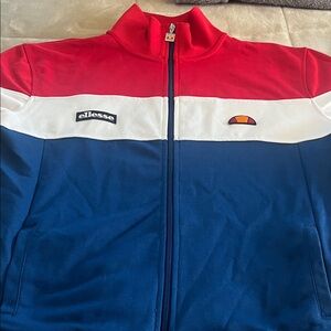 Ellesse Red, White, and Blue Lightweight Jacket